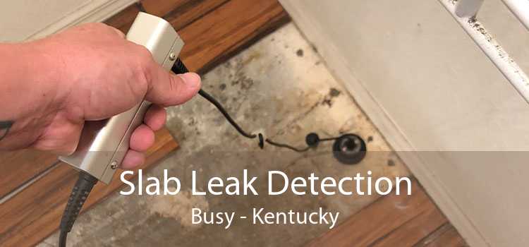Slab Leak Detection Busy - Kentucky