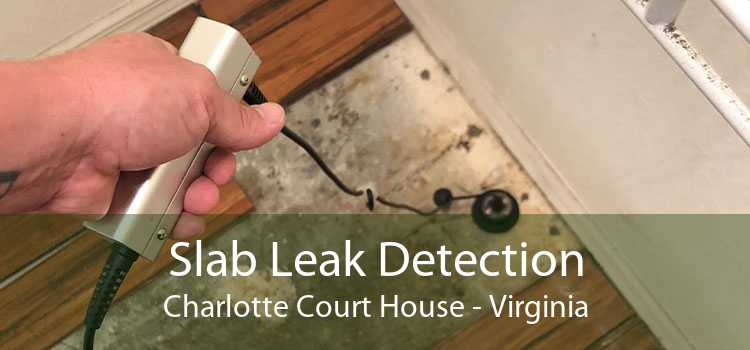 Slab Leak Detection Charlotte Court House - Virginia