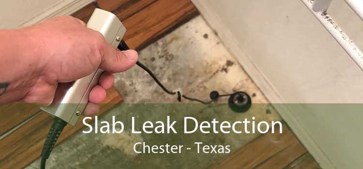 Slab Leak Detection Chester - Texas