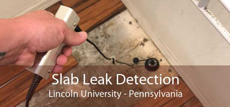 Slab Leak Detection Lincoln University - Pennsylvania