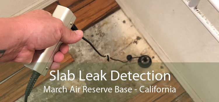 Slab Leak Detection March Air Reserve Base - California