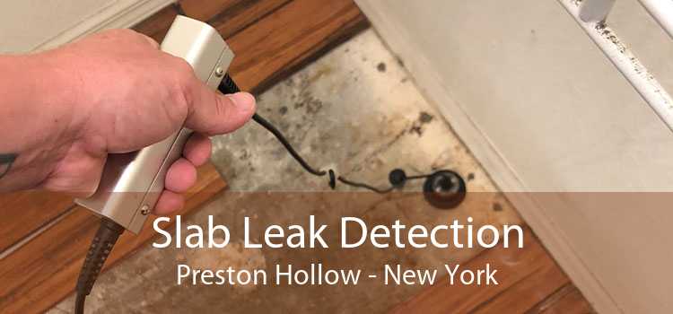 Slab Leak Detection Preston Hollow - New York