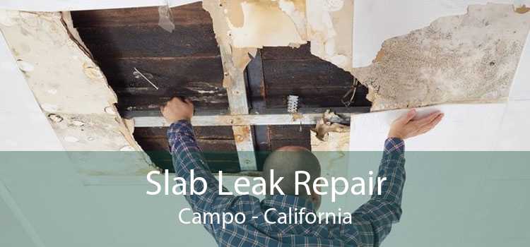 Slab Leak Repair Campo - California