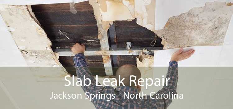 Slab Leak Repair Jackson Springs - North Carolina