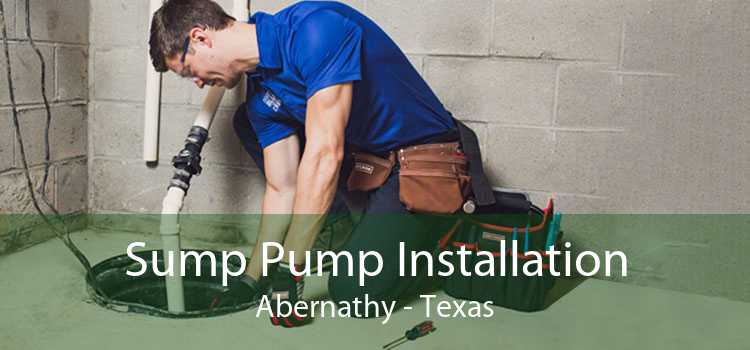 Sump Pump Installation Abernathy - Texas