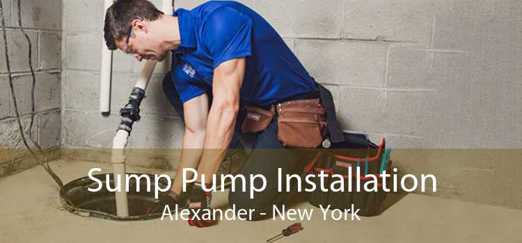 Sump Pump Installation Alexander - New York