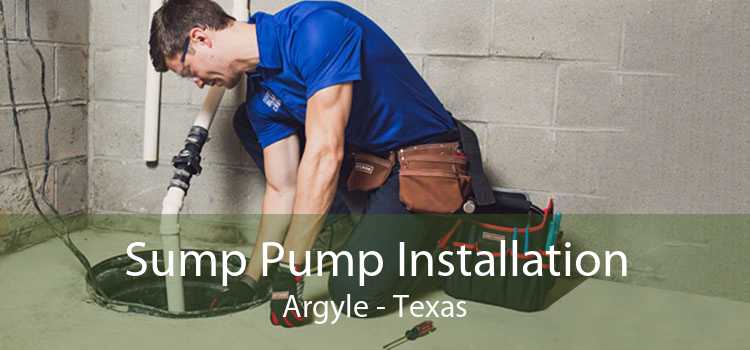 Sump Pump Installation Argyle - Texas