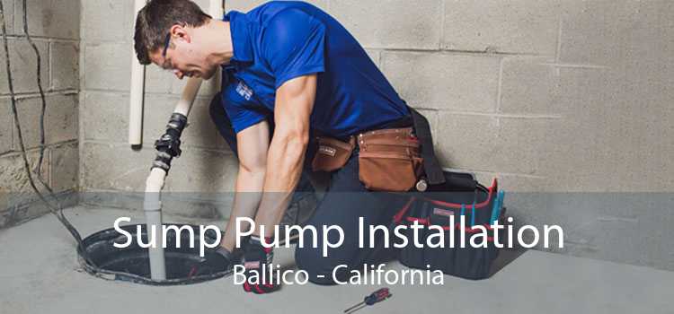 Sump Pump Installation Ballico - California