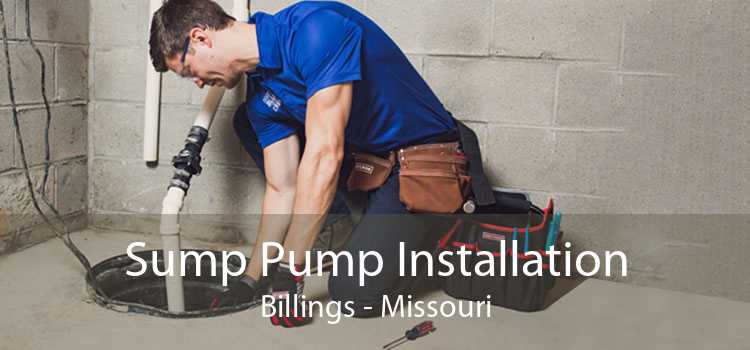 Sump Pump Installation Billings - Missouri
