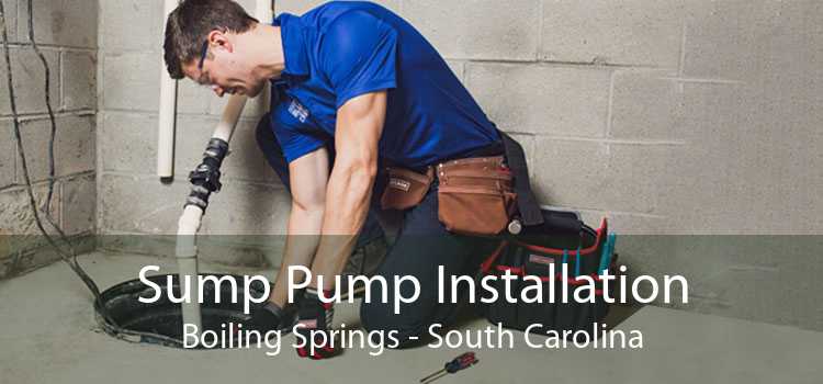 Sump Pump Installation Boiling Springs - South Carolina