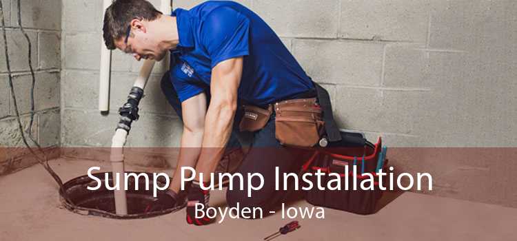 Sump Pump Installation Boyden - Iowa