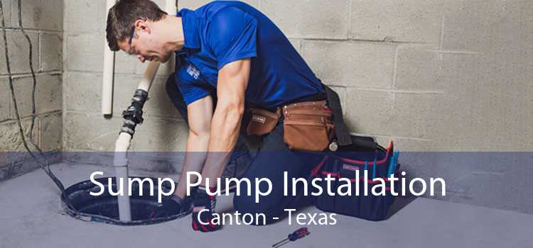 Sump Pump Installation Canton - Texas