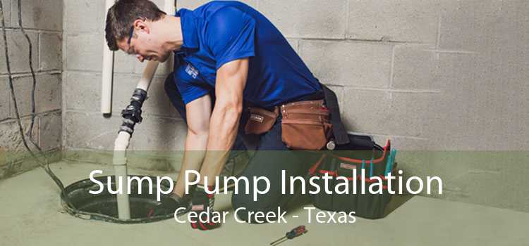 Sump Pump Installation Cedar Creek - Texas