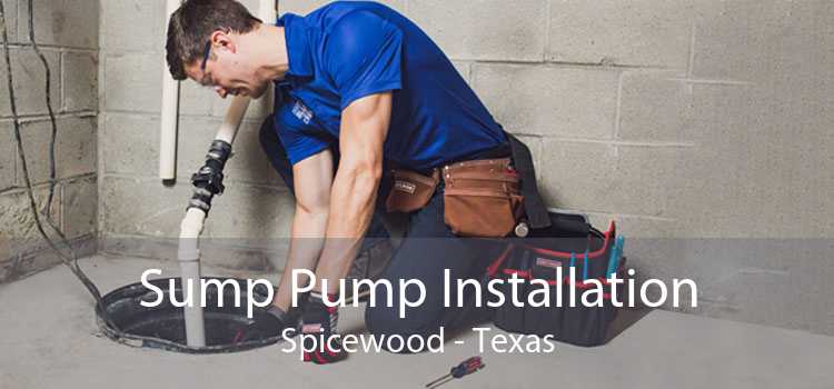 Sump Pump Installation Spicewood - Texas
