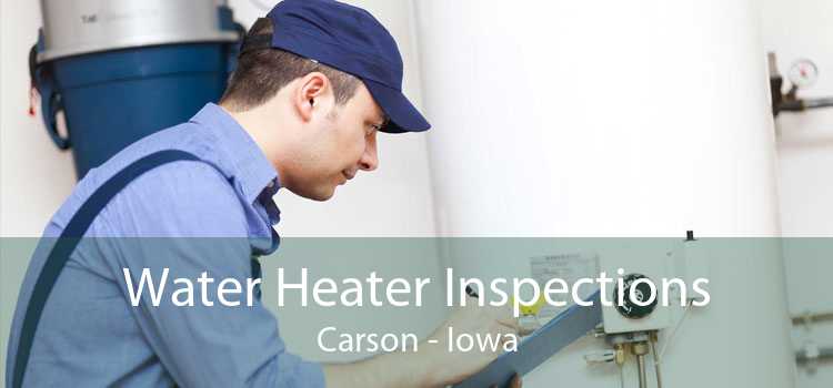 Water Heater Inspections Carson - Iowa