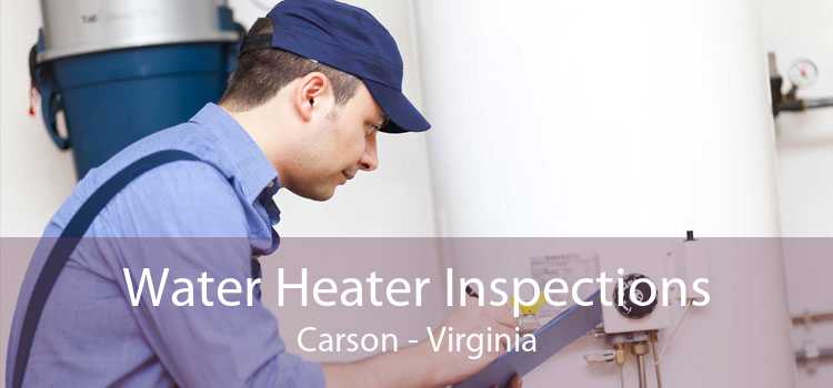 Water Heater Inspections Carson - Virginia