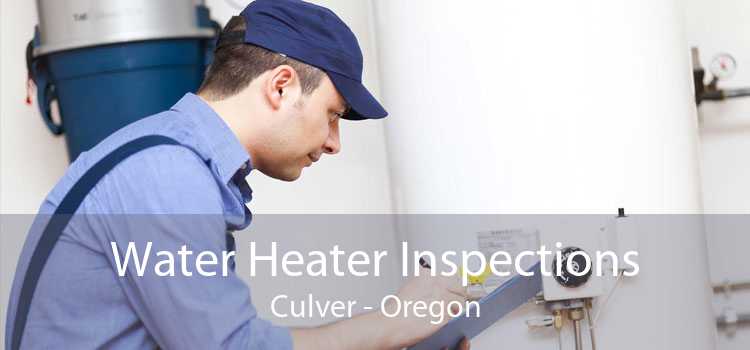 Water Heater Inspections Culver - Oregon