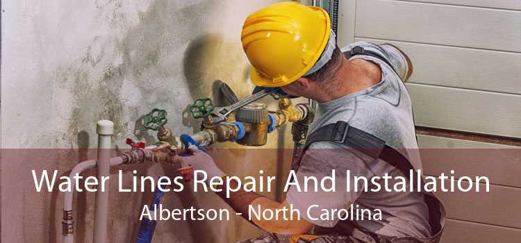 Water Lines Repair And Installation Albertson - North Carolina