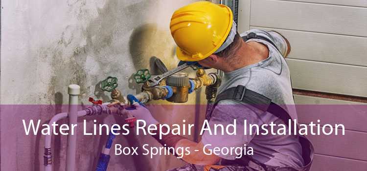 Water Lines Repair And Installation Box Springs - Georgia