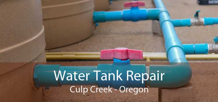 Water Tank Repair Culp Creek - Oregon